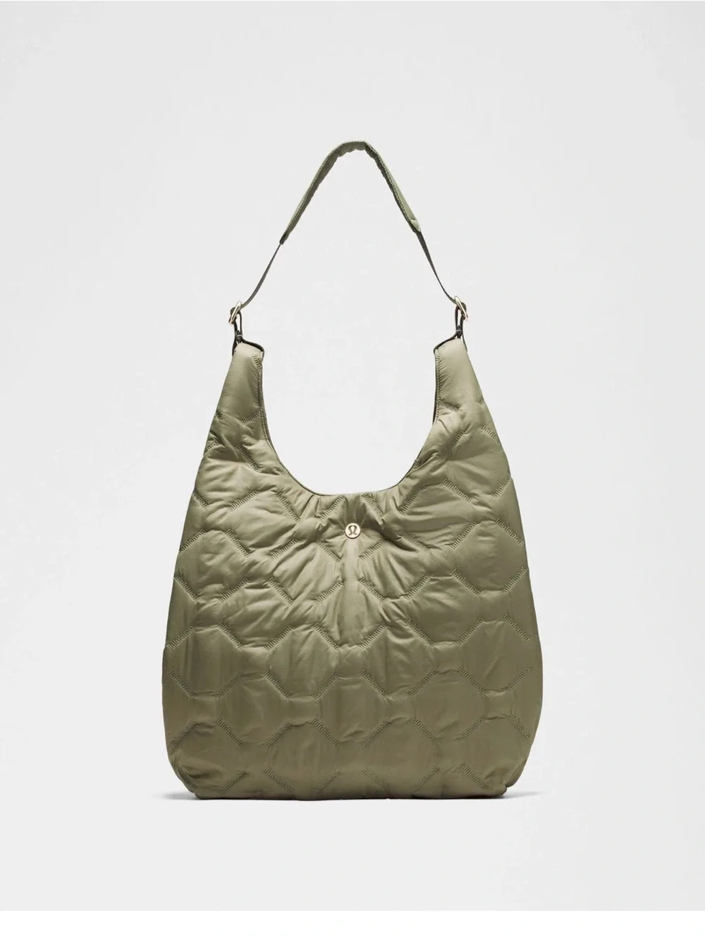 Lululemon olive Quilted Pleasures shoulder bag